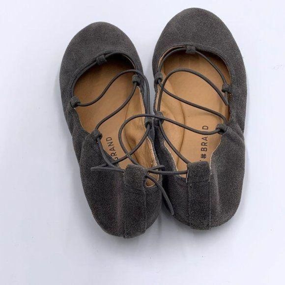 Lucky Brand GrayFaux‎ Suede Flats - Picture 4 of 4